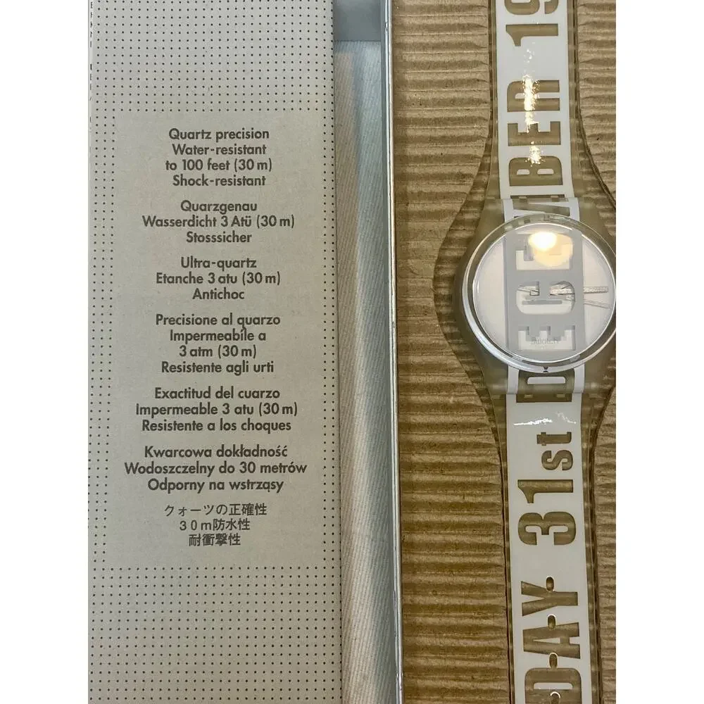 1999 Swatch GK302 “Last Swatch of the Millennium” – Vintage Watch in Alloy Case